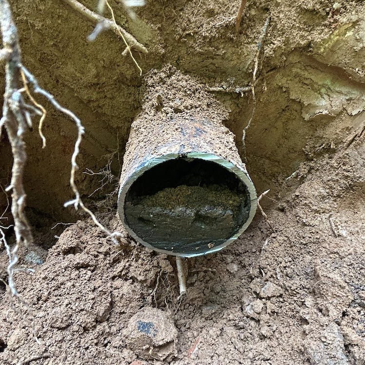 Clogged sewer line repair marietta